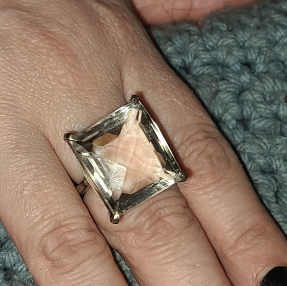 Large crystal quartz ring - Picture 4 of 5